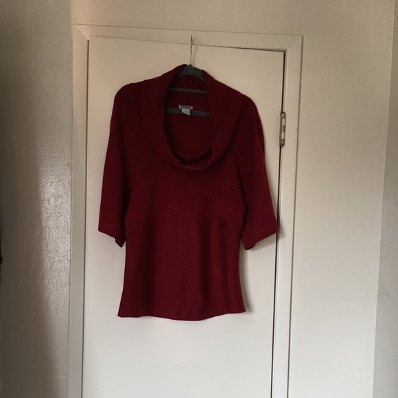 Rgl New York Burgundy Cowl Neck NWOT - Picture 1 of 6